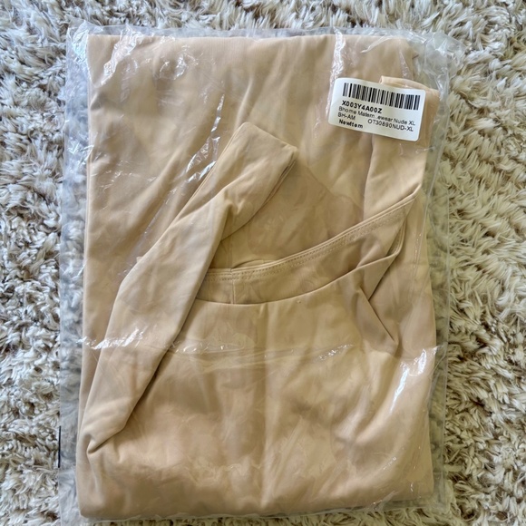 Bhome Maternity Shapewear Bodysuit Biketard Nude NWT -Size XL - Picture 2 of 5